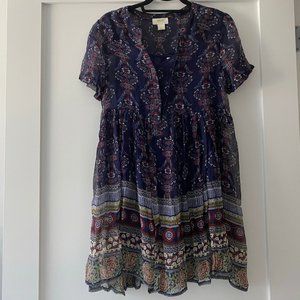 Maeve floral mini dress, small/petite